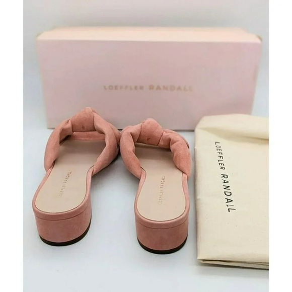 Loeffler Randall Elsie Womens Suede Knot Slide Sandal Size 6.5 - Picture 4 of 5